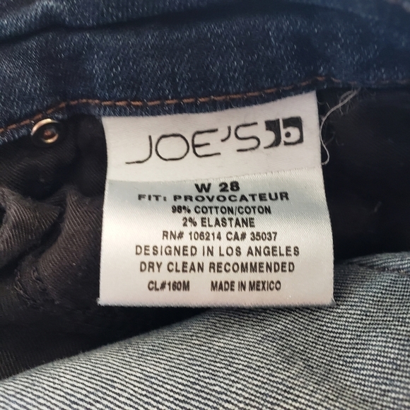 Joe's Jeans Dark Wash Denim 28" Waist Skinny Crop - Picture 3 of 8